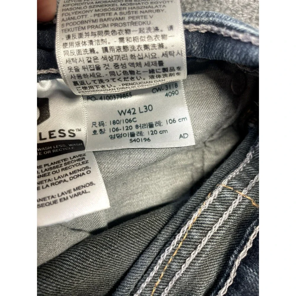 Levi's 505 Jeans Mens 42x30(39x28.50)Regular Fit Straight Blue Denim Medium Wash - Picture 5 of 11